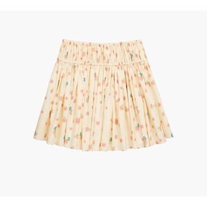 NWT Official Taylor Swift Debut Album Floral Smocked Mini Skirt Cream XS & LG